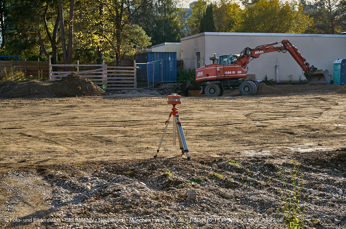 08.11.2022 - Baustelle an der Quiddestraße Haus für Kinder in Neuperlach